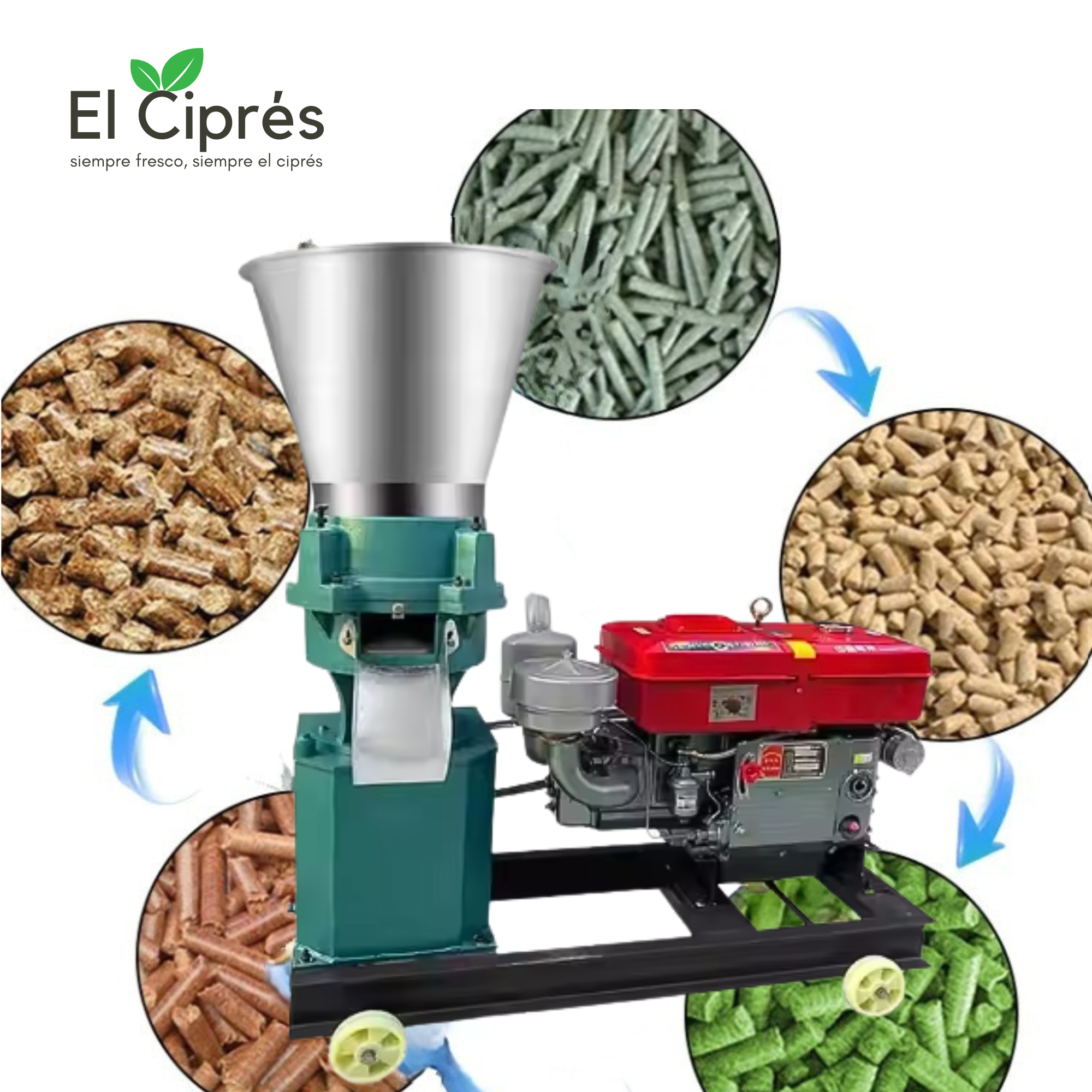 Peletizadora De Alimento 500kg/hr, Motor A Diesel 25hp