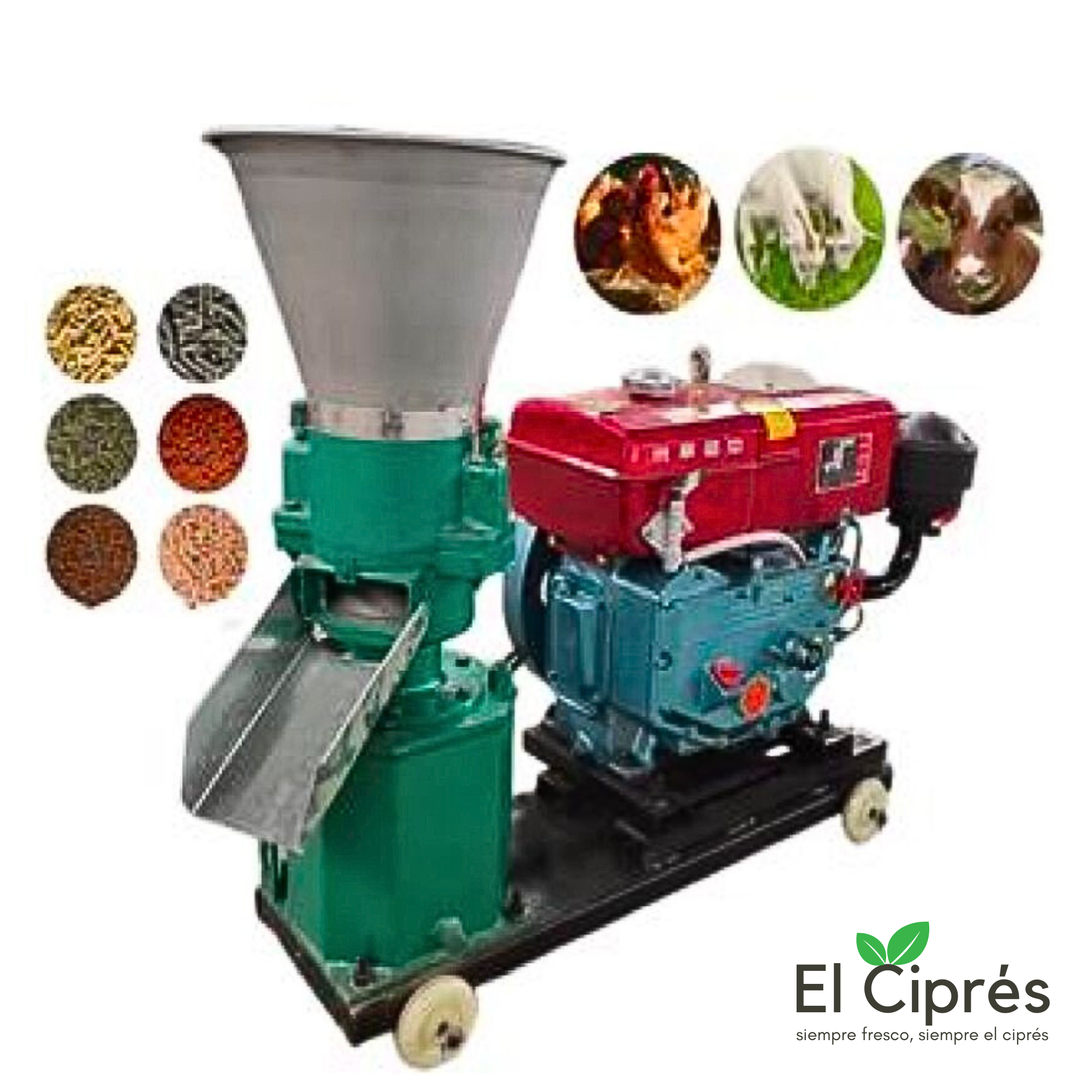 Peletizadora De Alimento 400kg/hr, Motor A Diesel 15hp