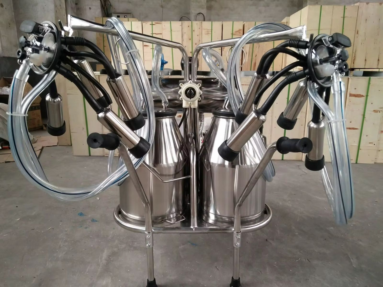 Ordeñadora de Doble Motor (Eléctrico y Gasolina) 2 botes de 25Lts.